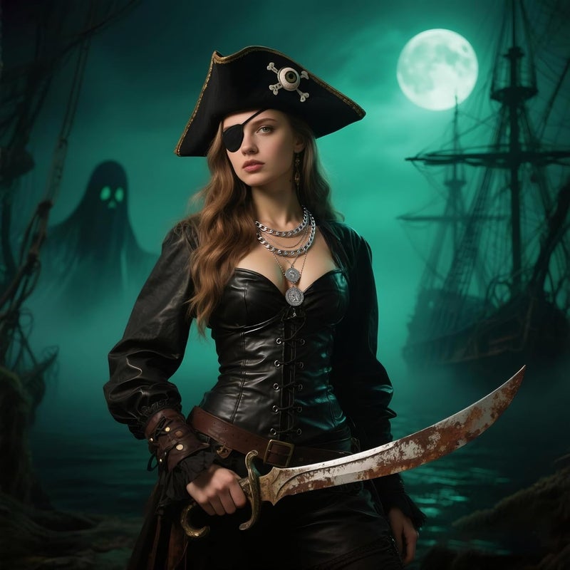 Lookray Gold Pirate Necklace for Women Layered Chunky Pirate Costume Jewelry Hip Hop 80s 90s Coin Pendant Necklace Halloween Pirate Costume Accessories - Image 4